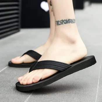 Letné British Flip Flops Mužov kórejský Papuče Muž Nosenie Non-Slip Klipy Ťažné Pláže Topánky Príliv Byt So Bežné Sandále