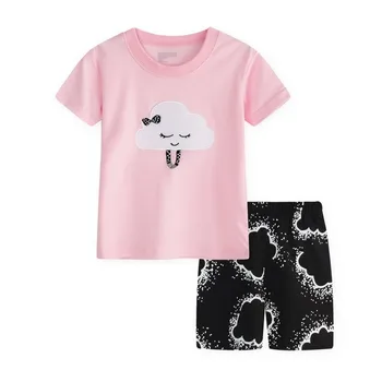 Letné Chlapčenské Pyžamo Vyhovuje Chlapci Sleepwear spodné Oblečenie Krátky Rukáv Deti Pijama Charakter Deti Pyžamo Sady