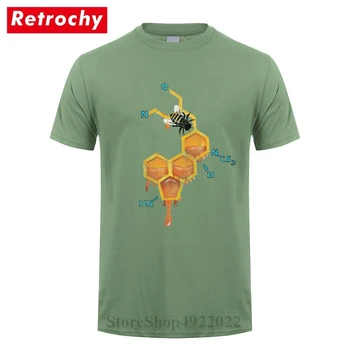 Letné Najnovšie LSD Honey Bee pánske Tričko Fashion Matematický Vzorec Dizajn Topy Humor 3D Vytlačené T-Shirt Zábavné Punk Lumbálna tees tričko