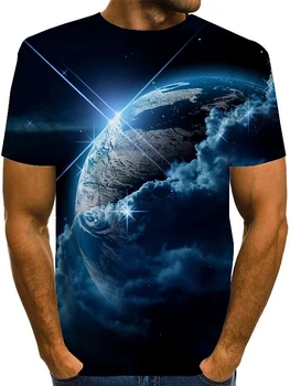 Letné novej pánskej lightning T-shirt módy nové letné pánske krátke rukávy T-shirt bežné 3D tlač rock T-shirt pre mužov
