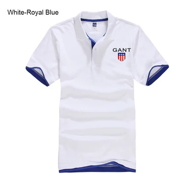 Letné nové oblečenie pre mužov značky mužov multi-farebné voliteľné príležitostné športové voľné bavlna-krátke rukávy klope jednofarebné tričko