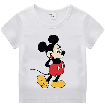 Letné Nový Chlapec Oblečenie Cartoon Mickey Mouse Tričká Bavlna Deti Dievča Tee Top Bežné Deti, Oblečenie Pre 2-12 Rokov