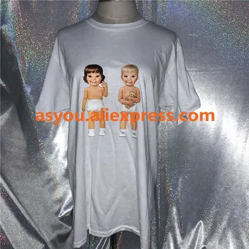 Letné pôvodné super kawaii roztomilý chlapček baby girl vzor bavlna krátky rukáv tričko YQ-441