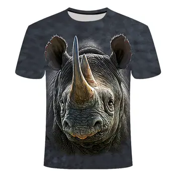 Letné rýchle sušenie módy nové legrační zviera vzor 3DT tričko pánske ulici príležitostné športové priedušná-krátke rukávy T-shirt top