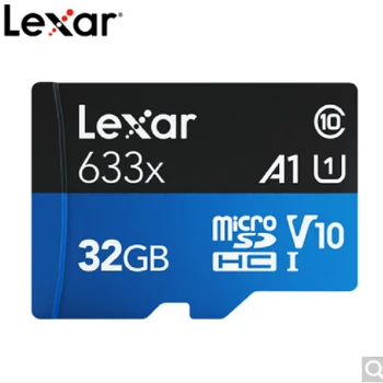 Lexar 633X 95mb/s, Micro SD TF 32GB/64GB/128GB/256 GB/512 gb diskom SDXC SDHC Pamäte MINI TF Card Reader Uhs-1 Pre Drone Gopro Šport