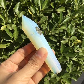 Lešteného Prírodného Opal Crystal Fajčenie Rúry Cigariet Rúry pre Tabocco