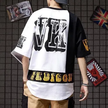 Ležérne Módne Značky, Pazúr Vytlačené Muži T-Shirts Hip Hop Muž Topy Tees Streetwear Lete Harajuku Japonský Tričká pre Chlapcov