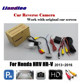 Liandlee Auto Spätného Chodu Parkovacia Kamera Pre Honda HRV HR-V Vezel 2013~2017 Zobrazenie / Zozadu Zálohy Cúvaní Kamera