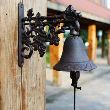 Liatinové Stenu Strane Naštartovaní Bell Európskej Krajine Akcenty Domov Na Stenu Ťažkých Kovov Vitajte Zvonček