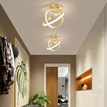 LICAN Nové Zlaté Moderné LED Stropné Svietidlá pre Uličkou chodby, balkón, veranda, vstupná šatňa LED Stropné svetlá