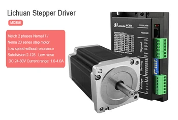 LICHUAN 4.5 nm cnc stepper motor radič MC856 2phase nema 34 stepper ovládač 4.0 LC86HS8801 auta