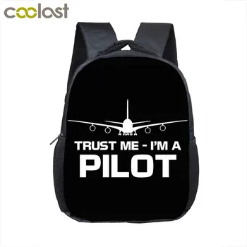 Lietadlo Pilotov Batoľa Detský Batoh Malé Aktovka som Pilot, Školské Tašky pre Dievčatá Chlapci Mš Bagpack Plienka Taška