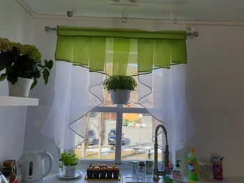 Lietanie Tylu Kuchyňa Opony pre Balkónové Okno Ríme Skladaný Dizajn, Šitie Farby Úplnej Prikryť Špeciálne Opony
