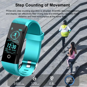 LIGE 2019 Nový Inteligentný Náramok Srdcovej frekvencie Fitness Tracker Muži ženy Krvný Tlak Kyslíka Nepremokavé Športové Inteligentný náramok hodiniek