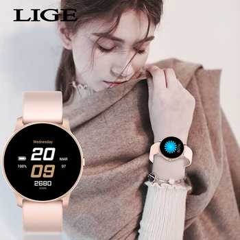 LIGE 2020 Nové Inteligentné Hodinky Ženy, Mužov, Tepová frekvencia, Krvný Tlak Informácie Pripomenúť, Multifunkčné Športové Nepremokavé Smartwatch+Box