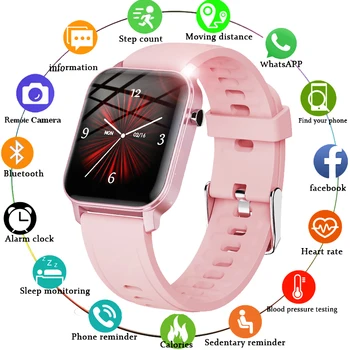 LIGE 2020 Nové Úplné Dotykový Displej Smart Hodinky Ženy, Športové Srdcovej frekvencie, Krvného Tlaku, Vodotesný IP68 Smartwatch Uhren Inteligentes