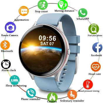 LIGE 2020 Nové Úplné Dotykový Displej Smart Hodinky Ženy muži Šport Srdcovej frekvencie, Krvného Tlaku Nepremokavé Smartwatch relojes inteligentes
