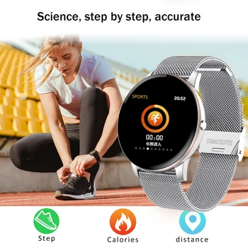 LIGE 2020 Novú Farbu Všetky Obrazovky Smart Hodinky Ženy muži Multifunkčných Športových Srdcovej frekvencie, Krvného Tlaku, Vodotesný IP67 Smartwatch
