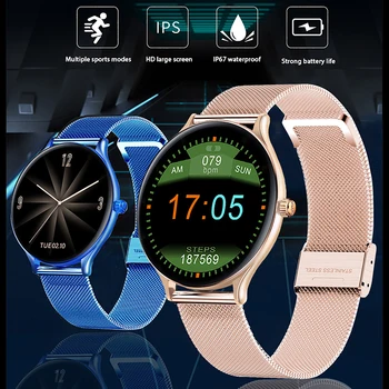 LIGE 2021 Ženy, Smart Hodinky Žena Módne Hodinky Srdcového rytmu Spánku Monitorovania Pre Android IOS Vodotesný Dámy Smartwatch