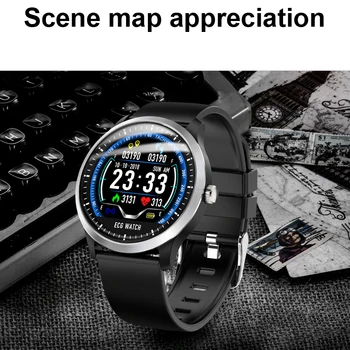 LIGE EKG PPG smart hodinky srdcového tepu, krvného tlaku smartwatch ekg displej Spánku Fitness Tracker Smartwatch Android IOS