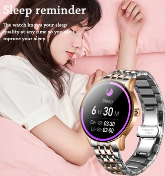LIGE Nové Dámske Smart Hodinky luxusné Rose gold dámske Športové hodinky Srdcovej frekvencie, Krvného tlaku detection, Vodotesný IP67 pre xiao