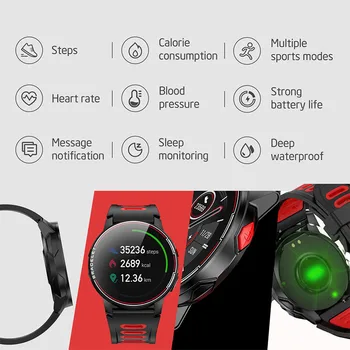LIGE Nové Inteligentné Hodinky Mužov IP68 Nepremokavé Športové Ženy Bluetooth Smartwatch Fitness Sledovanie Tepovej frekvencie Pre Android IOS