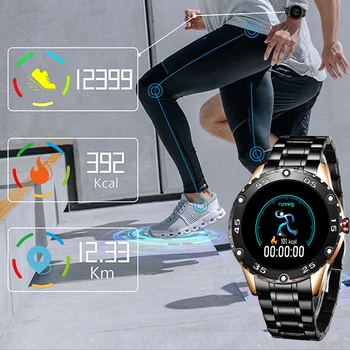 LIGE Nové Inteligentné Hodinky Mužov Vodotesný IP67 Srdcovej frekvencie Fitness Tracker Krokomer Pre Android ios Ocele Kapela Športové Mužov smart hodinky