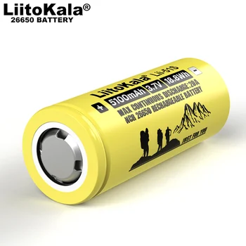 Lii-51S 26650 batérie 20a nabíjateľná lítiová batéria 3,7 v 5100ma baterka vybavenie batérie Power bank