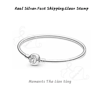 Lion King Náramok Kúzlo 925 Sterling Silver Náramok Hodí Pdoras Korálky Ženy DIY Šperky Robiť