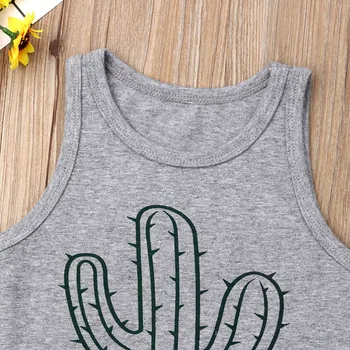 Lioraitiin Nové Príležitostné Batoľa, Dieťa, Chlapec Bežné Krátky Rukáv Šaty Kaktus Topy T-Shirt Šortky Letné Oblečenie Set