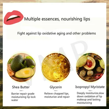 Lip Cream Hydratačný Výživný Anti-sušenie Miznú Jemné Linky Opravy Unisex Pohodlné Bambucké Maslo Maslo a Glycerín Lip Care 5ml