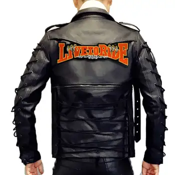 LIVE to RIDE ROCKER Vyšívané Šitie Štítok punk biker Škvrny Oblečenie Nálepky Oblečenie