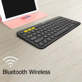Logitech K380 Multi-Zariadenia Bluetooth Bezdrôtová Klávesnica Ultra Mini Stlmiť pre Mac Chrome OS Windows pre iPhone, iPad, Android