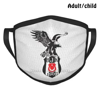 Logo Istanbulu Futbalový Klub S Eagle Najlepší Darček Zábavné Vytlačiť Opakovane Masku Na Tvár Dostať Značky Besiktas Istanbul Turecko