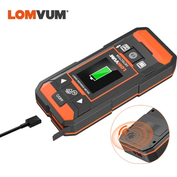 LOMVUM Stenu Detektor Kovov USB Nabíjanie Zapojenie Detektora 40M Vzdialenosť Opatrenie Kábel Finder neželezné Skener Dreva AC Detektor