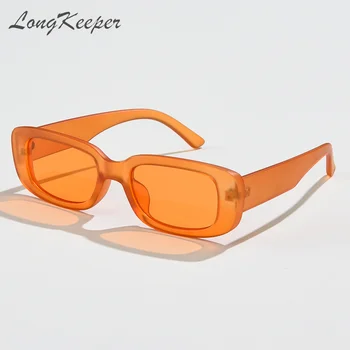 LongKeeper 2020 Vintage Obdĺžnik Slnečné Okuliare, Luxusné Značky Cestovné Slnečné Okuliare Ženy Muži Námestie Oculos Lunette De Soleil Femme