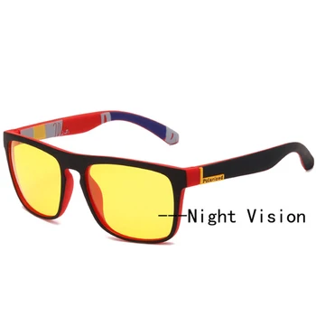 LongKeeper Night Vision Okuliare Muži Ženy Polarizované slnečné Okuliare Žlté Šošovky Anti-Glare Okuliarov Jazdy Slnečné Okuliare UV400 Okuliare