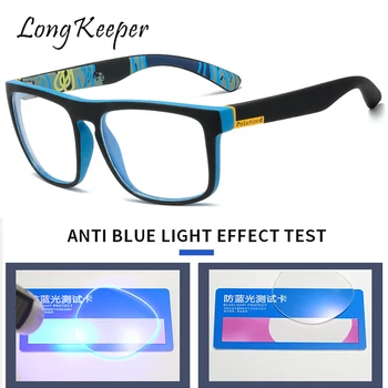 LongKeeper Vintage Anti Modré Svetlo Okuliare Ženy Muži Námestie Jasné, Okuliare, Optické Okuliare Rám Transparentné Objektív Predstavenie Rám