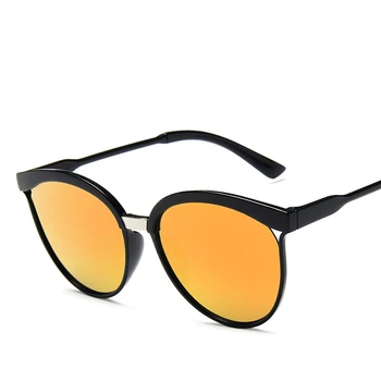 LONSY Módy Klasické Oválne, Okrúhle slnečné Okuliare Ženy Muži Ročník Luxusné Značky Cat Eye Slnečné Okuliare UV400 Oculos Gafas De Sol