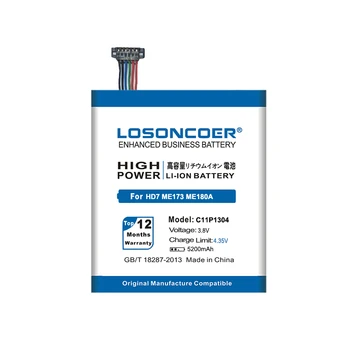 LOSONCOER 5200mAh C11P1304 Batérie Pre Asus Memo Pad HD 7 HD7 ME173 K00U ME180A K00L ME173X K00B Kvalitné Batérie