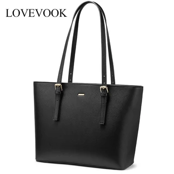 LOVEVOOK ženy, laptop tašky veľkú kapacitu taška cez rameno pre dámy Office kabelky ženy Tote taška pre práce/školy minimalistický