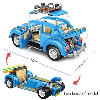 LOZ Technické Mini Stavebné Bloky Vozidla Assemable Vzdelávacie Hračky pre Deti Chrobák Creatored Polície Kamión Auto Tehly Hračky