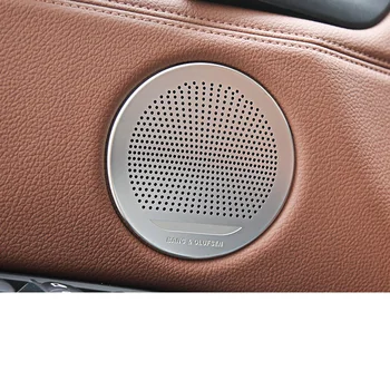 Lsrtw2017 nehrdzavejúcej ocele dvere auta zvuk trim dekorácie pre bmw x5 x6 2016 2017 2018 2013 f15 f16 príslušenstvo reproduktor