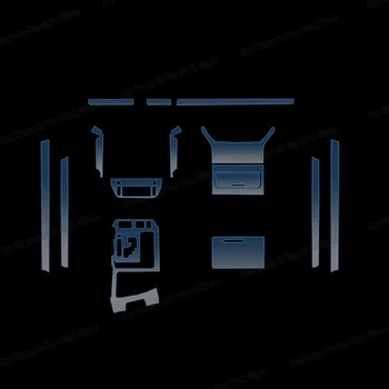 Lsrtw2017 TPU Interiéru Vozidla panel dverí anti-scratch Film výstroj Ochranné Nálepky Na Toyota land cruiser LC200 2016-2020