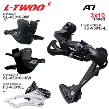 LTWOO A7 3x10 rýchlosť Sada s 3x10v Radenie Predné/Zadné Prehadzovačky SUGEK M6010 Kazeta reťazového kolesa, ako M4100 M6000 pre MTB bicykel