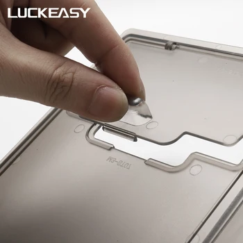 LUCKEASY Skryté transparentné úložný box pre Tesla model 3 2017 - 2021 Opierkou obal úložný box