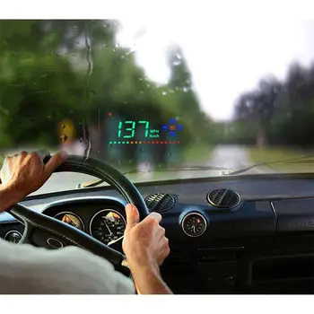 LumiParty GPS HUD Univerzálny Digitálny HD Projekčný Displej Auto Truck Rýchlomer Rýchla Výstraha satelit atómové hodiny r30