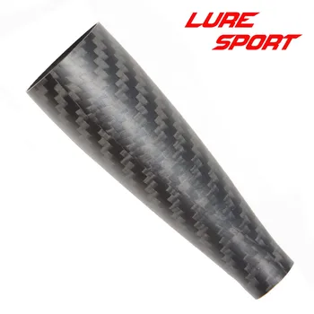 LureSport 2ks Kužeľ tvar 8cm uhlíka Grip 3 K tkanými Uhlíka Uchopenie Tyče stavebná zložka Rukoväť Tyč Oprava DIY prázdne