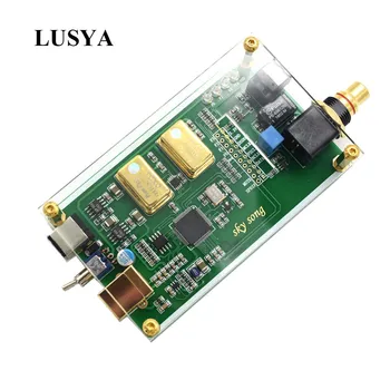 Lusya XMOS XU208 Asynchrónne USB Koaxiálny Vlákniny Výstup Digital Interface IIS DSD256 Spdif Dop64 S Akryl List A6-018