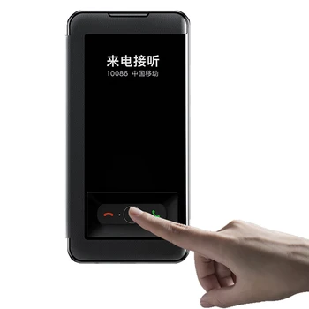 Luxusné Flip Cover Kožené puzdro Pre Xiao Redmi Poznámka 8 Pro K20 Dotyk Okna Prípade Pre Xiao Redmi K20 Pro Mi 9T Telefón Prípade